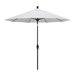 Pemberly Row Skye 9' Bronze Patio Umbrella in Pacifica Natural