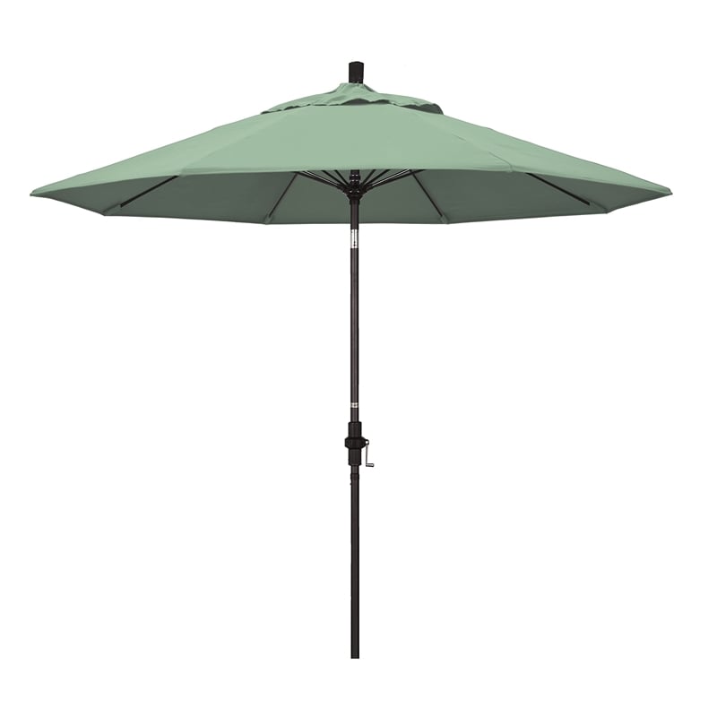 Pemberly Row Skye 9' Bronze Patio Umbrella in Pacifica Spa