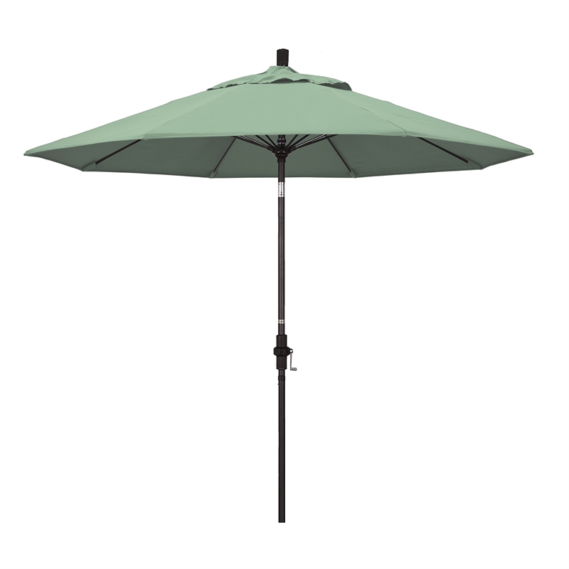 Pemberly Row Skye 9' Bronze Patio Umbrella in Pacifica Spa