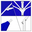 Pemberly Row Skye 9' White Patio Umbrella in Sunbrella 1A Pacific Blue