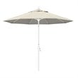 Pemberly Row Skye 9' White Patio Umbrella in Olefin Antique Beige