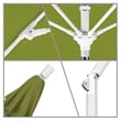 Pemberly Row Skye 9' White Patio Umbrella in Olefin Kiwi