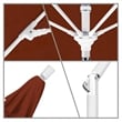 Pemberly Row Skye 9' White Patio Umbrella in Olefin Terracotta
