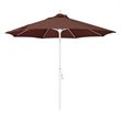 Pemberly Row Skye 9' White Patio Umbrella in Olefin Terrace Adobe