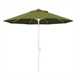 Pemberly Row Skye 9' White Patio Umbrella in Pacifica Palm