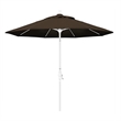 Pemberly Row Skye 9' White Patio Umbrella in Pacifica Mocha