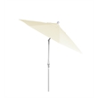 Pemberly Row Skye 9' White Patio Umbrella in Pacifica Canvas