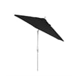 Pemberly Row Skye 9' Black Patio Umbrella in Olefin Black
