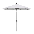 Pemberly Row Skye 9' Black Patio Umbrella in Pacifica Natural