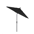 Pemberly Row Skye 9' Black Patio Umbrella in Pacifica Black