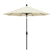 Pemberly Row Skye 9' Black Patio Umbrella in Pacifica Canvas