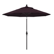 Pemberly Row Skye 9' Black Patio Umbrella in Pacifica Purple
