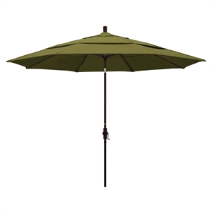 Pemberly Row 11' Bronze Patio Umbrella in Pacifica Palm