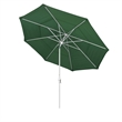 Pemberly Row 11' White Patio Umbrella in Olefin Hunter Green
