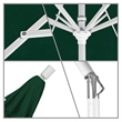Pemberly Row 11' White Patio Umbrella in Olefin Hunter Green