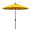 Pemberly Row 9' Bronze Patio Umbrella in Sun-brella 1A Sunflower Yellow