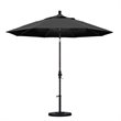 Pemberly Row 9' Bronze Patio Umbrella in Olefin Black