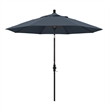 Pemberly Row 9' Bronze Patio Umbrella in Pacifica Sapphire