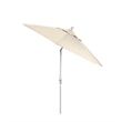 Pemberly Row 9' White Patio Umbrella in Olefin Antique Beige