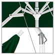 Pemberly Row 9' White Patio Umbrella in Pacifica Hunter Green