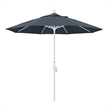 Pemberly Row 9' White Patio Umbrella in Pacifica Sapphire