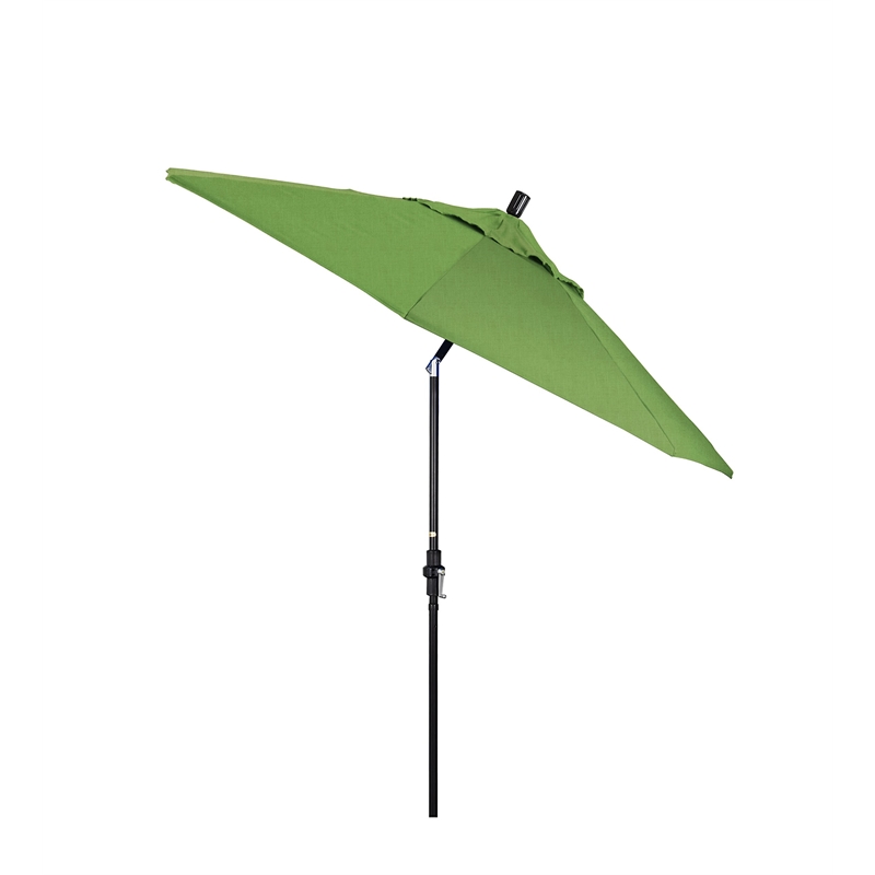 Pemberly Row 9' Black Patio Umbrella in Sun-brella 1A Spectrum Cilantro