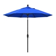 Pemberly Row 9' Black Patio Umbrella in Sun-brella 1A Pacific Blue