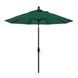 Pemberly Row 9' Black Patio Umbrella in Sun-brella 1A Forest Green