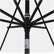 Pemberly Row 9' Black Patio Umbrella in Sun-brella 1A Forest Green