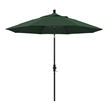 Pemberly Row 9' Black Patio Umbrella in Olefin Hunter Green