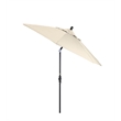Pemberly Row 9' Black Patio Umbrella in Olefin Antique Beige
