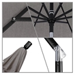 Pemberly Row 9' Black Patio Umbrella in Pacifica Taupe