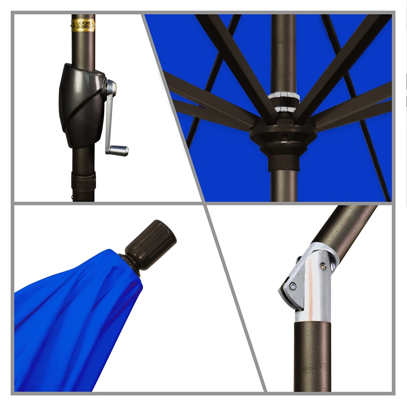 Pemberly Row 6' Patio Umbrella in Sun-brella 1A Pacific Blue