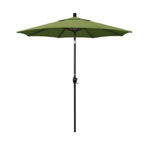 Pemberly Row 7.5' Bronze Patio Umbrella in Sun-brella 1A Spectrum Cilantro