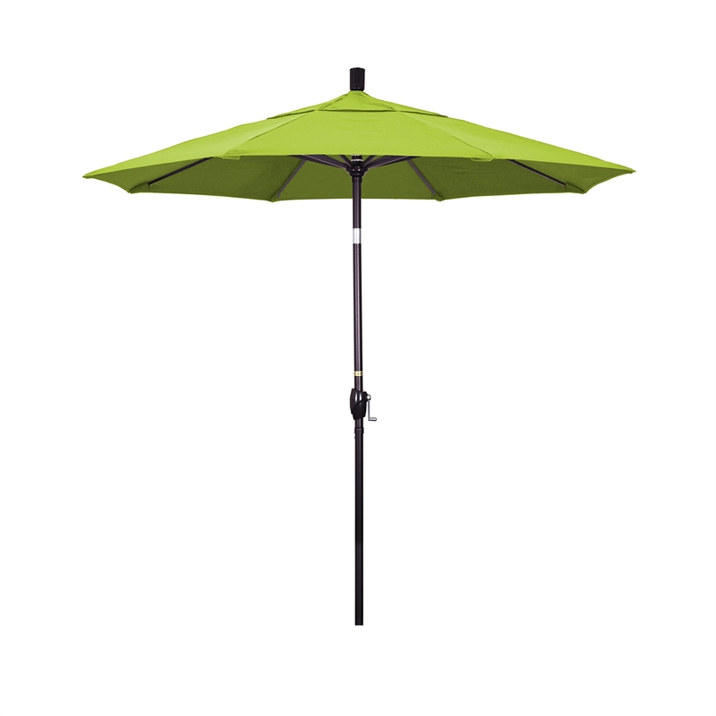 Pemberly Row 7.5' Bronze Patio Umbrella in Sun-brella 2A Macaw