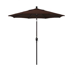 Pemberly Row 7.5' Bronze Patio Umbrella in Sun-brella 2A Bay Brown