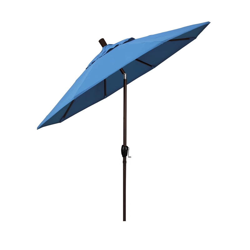 Pemberly Row 7.5' Bronze Patio Umbrella in Pacifica Capri