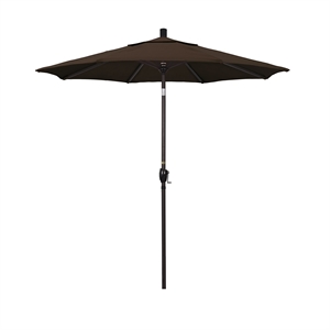 Pemberly Row 7.5' Bronze Patio Umbrella in Pacifica Mocha