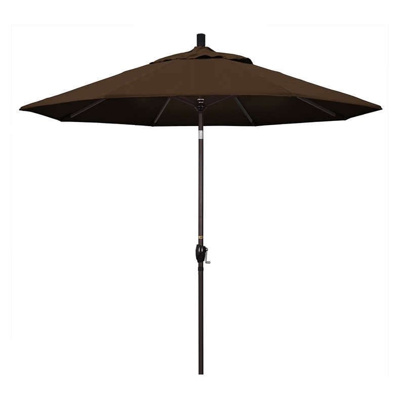 Pemberly Row 7.5' Bronze Patio Umbrella in Pacifica Mocha