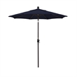 Pemberly Row 7.5' Bronze Patio Umbrella in Pacifica Navy Blue