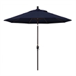 Pemberly Row 7.5' Bronze Patio Umbrella in Pacifica Navy Blue