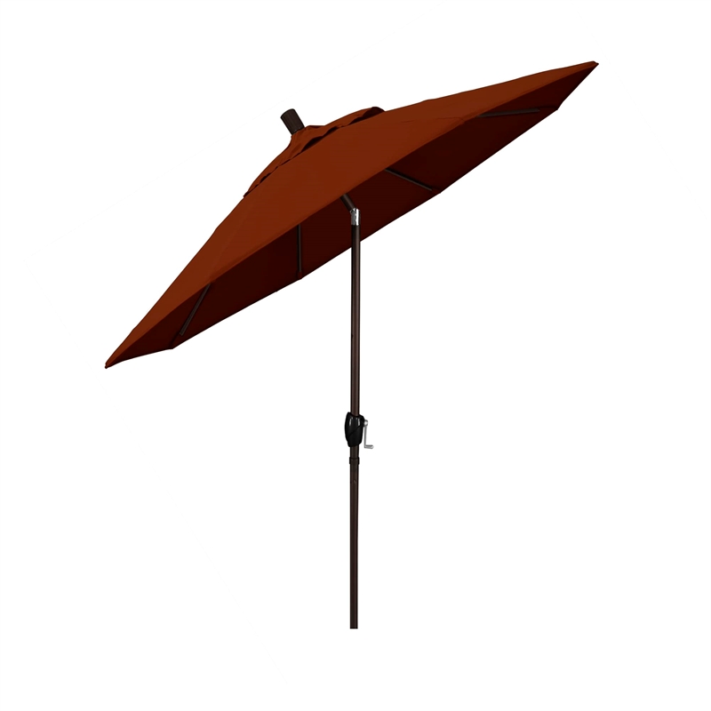 Pemberly Row 7.5' Bronze Patio Umbrella in Pacifica Brick