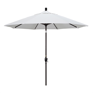 Pemberly Row 9' Bronze Patio Umbrella in Sun-brella 1A Natural