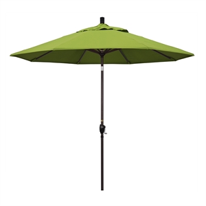 Pemberly Row 9' Bronze Patio Umbrella in Sun-brella 2A Macaw