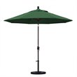Pemberly Row Pola 9' Bronze Patio Umbrella in Olefin Hunter Green