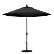 Pemberly Row 9' Bronze Patio Umbrella in Olefin Black
