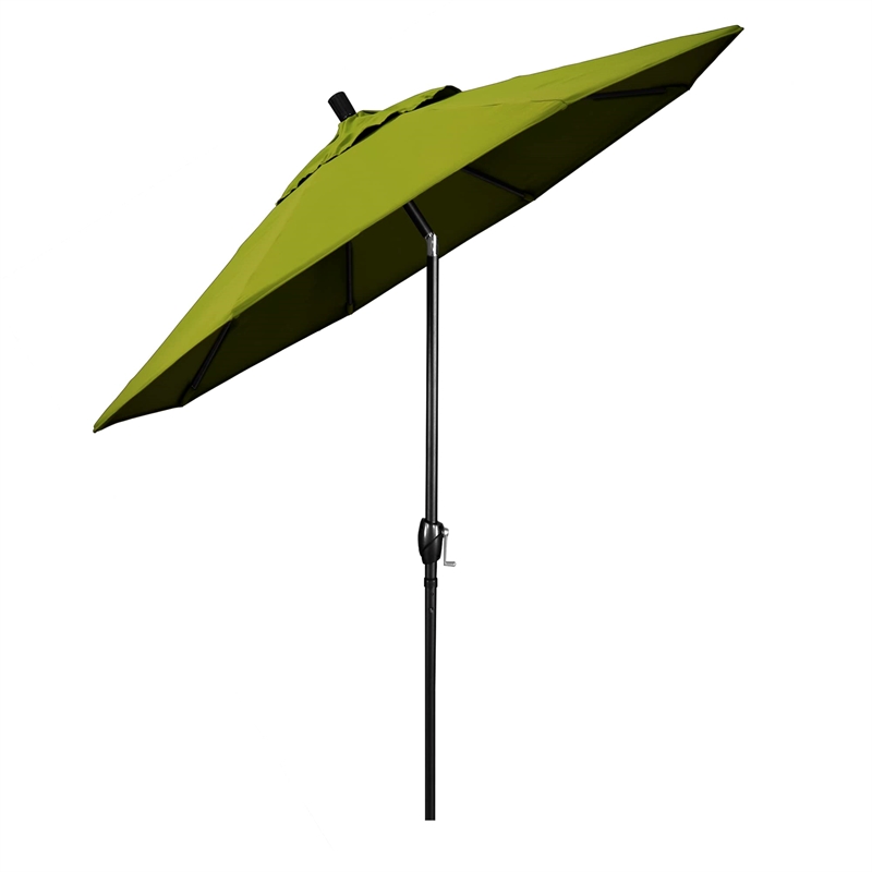 Pemberly Row 9' Bronze Patio Umbrella in Olefin Kiwi
