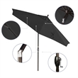 Pemberly Row 9' Bronze Patio Umbrella in Pacifica Beige