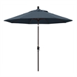 Pemberly Row 9' Bronze Patio Umbrella in Pacifica Sapphire