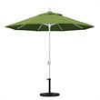 Pemberly Row 9' White Patio Umbrella in Sun-brella 1A Spectrum Cilantro